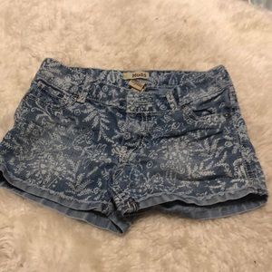 3/$10 MUDD Denim Floral-Print Shorts, sz 8 girls’